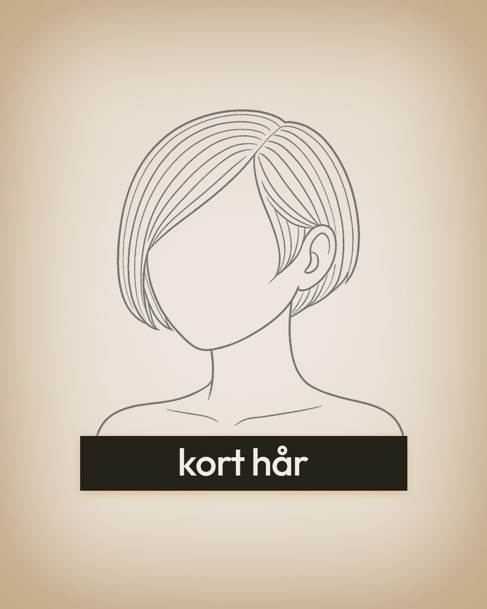 Kort hår