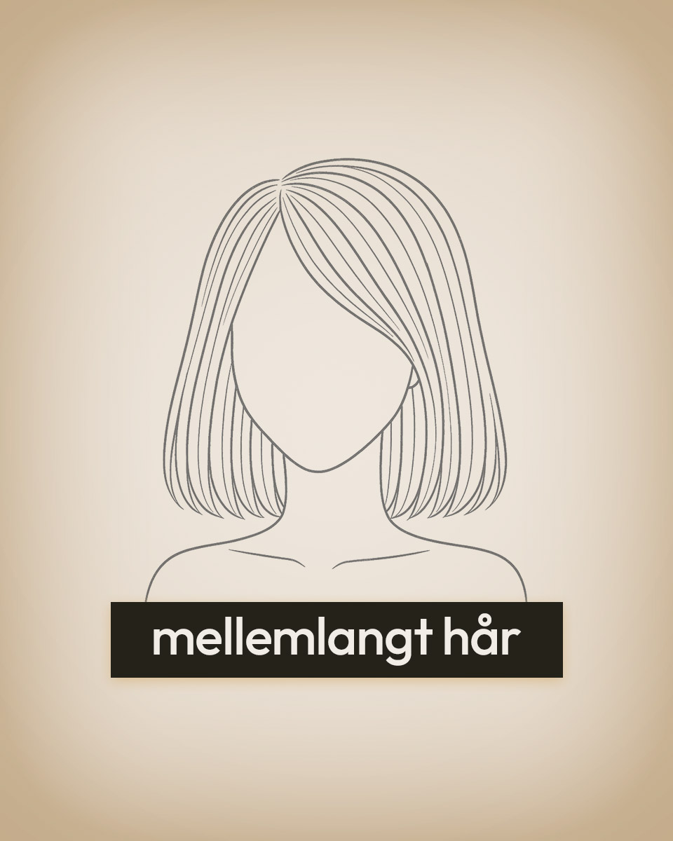 Mellemlangt hår
